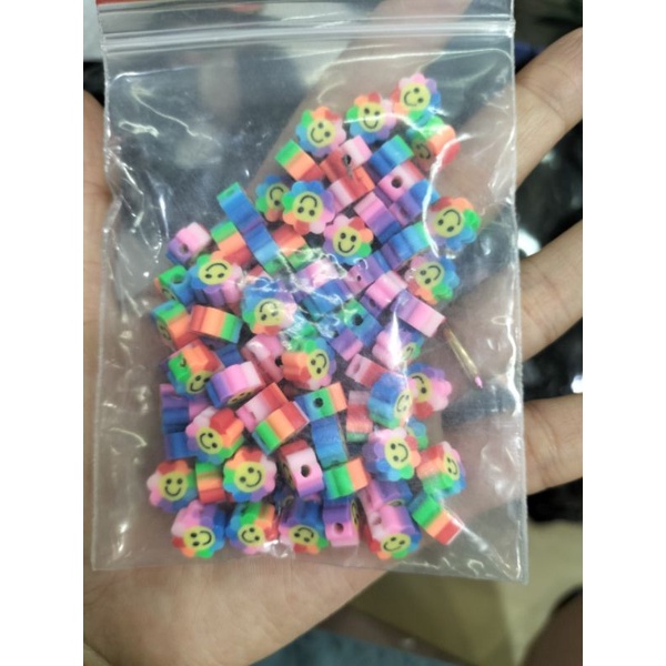 Set 50 bông hoa, 50 mặt cười làm handmade 10li