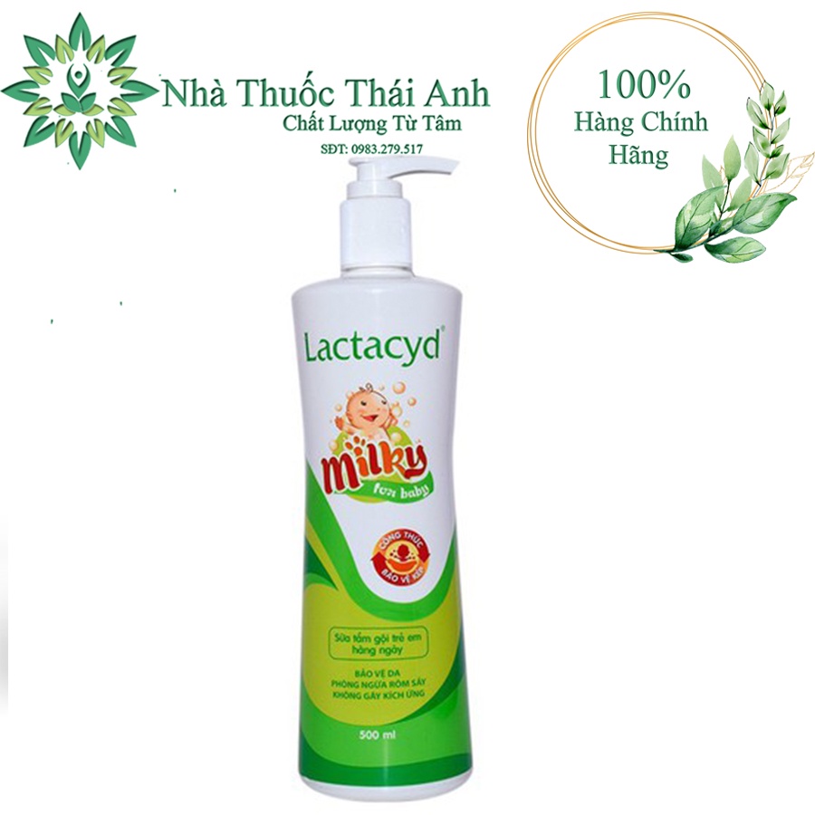 SỮA TẮM LACTACYD MILKY CHO BÉ CHAI 500ML
