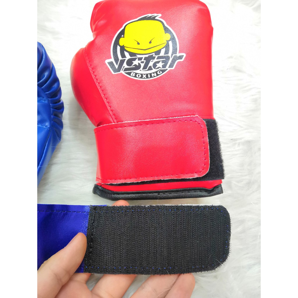 Găng Tay Đấm Bốc, Găng Tay Boxing Cho Trẻ Em Vstar Loại Tốt [Free Ship] Bao Tay Đấm Bốc Tập Võ Giá Rẻ Cao Cấp