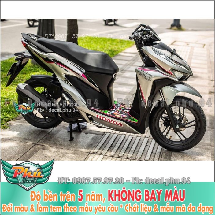 Tem rời Vario Candy Xe bạc (B) -1