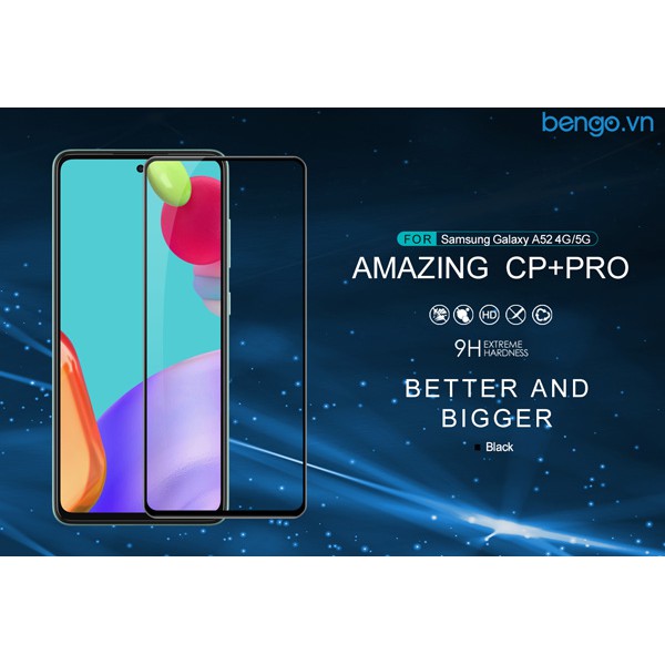 [Mã ELFLASH5 giảm 20K đơn 50K] Dán cường lực Samsung Galaxy A52/A72 5G Nillkin CP+ Pro Full keo màn hình