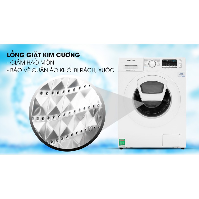 Máy giặt Samsung Addwash Inverter 9 Kg WW90K44G0YW/SV (Miễn phí giao tại HCM-ngoài tỉnh liên hệ shop)