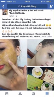 Mặt nạ trắng da 