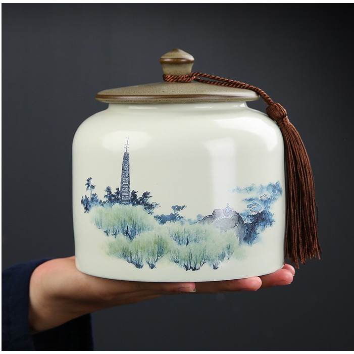 Hũ trà Tịnh Bảo Tháp