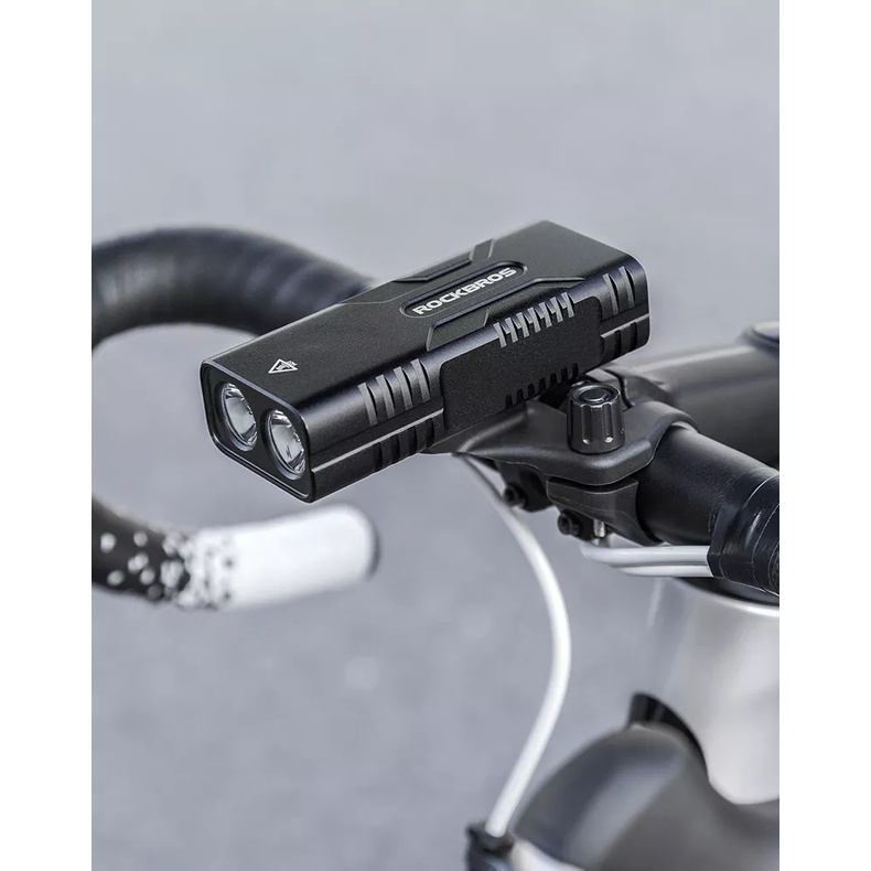 Đèn xe đạp Rockbros 850lm, pin siêu khủng 10.000mah, kiêm sạc dự phòng
