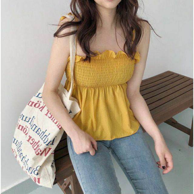 Áo babydoll 2 dây chất voan | BigBuy360 - bigbuy360.vn