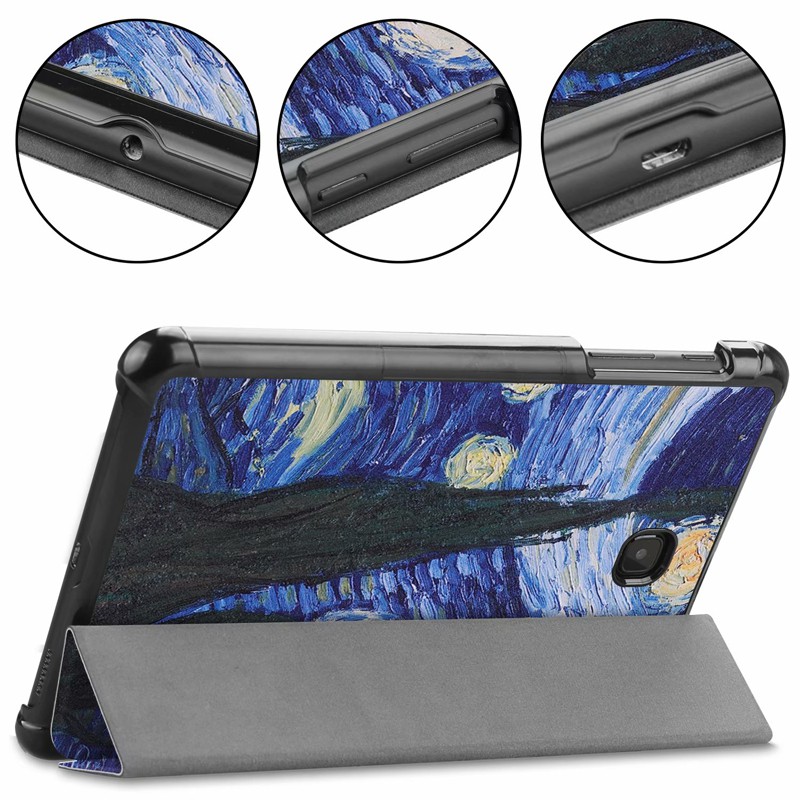 Samsung Galaxy tab A 8.0 2018 Ốp lưng SM-T387V Cute Case Stand Cover Vỏ bảo vệ