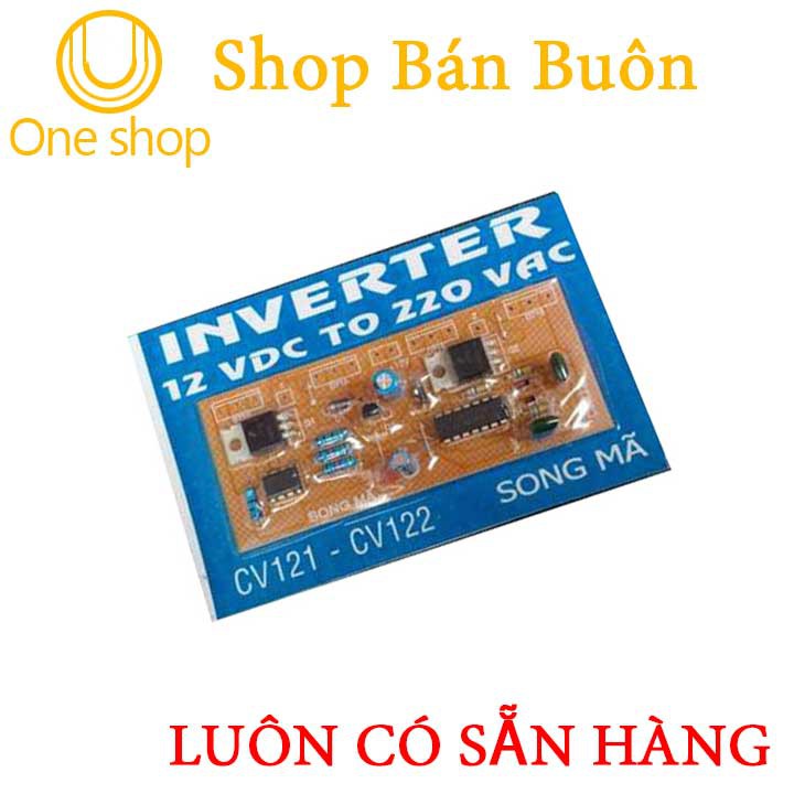 Mạch Tăng Áp Inverter 12VDC TO 220VAC CV121-CV122 ( Xanh )