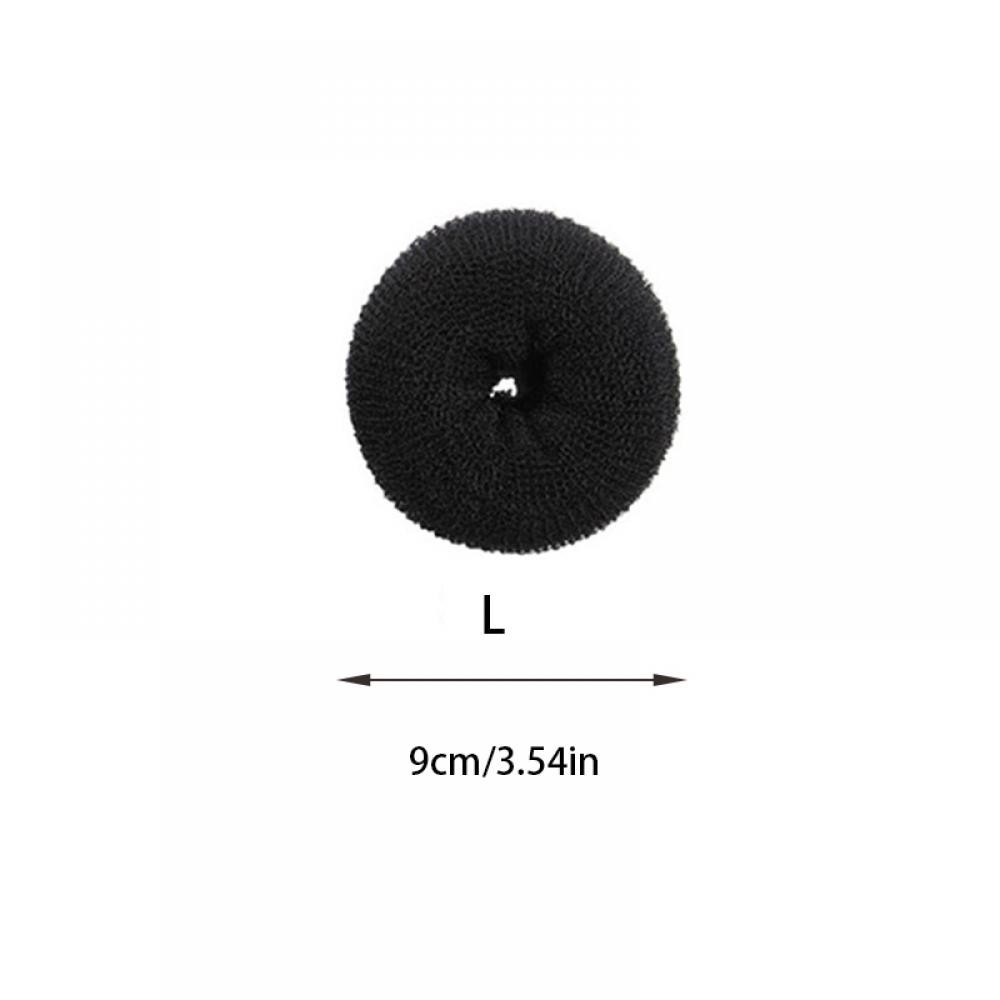 Cột tóc hình bánh Donut giúp định hình tóc búi cho nữ màu đen