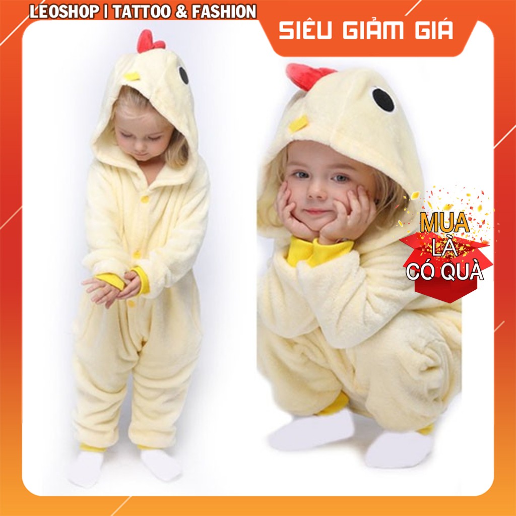 Bộ Đồ Thú Con Gà - Chất Nhung Mịn Cao Cấp