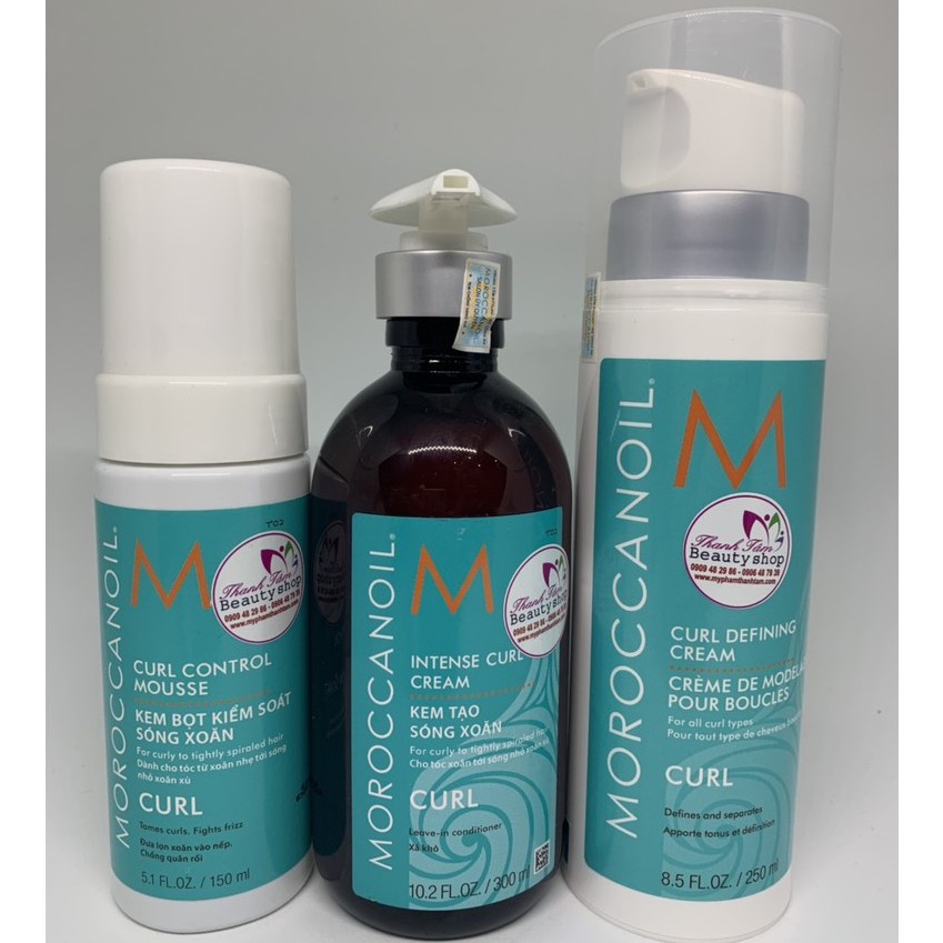 Chính hãng  Kem bọt kiểm soát sóng xoăn Curl Control Mousse Moroccanoil 150ml (chính hãng)