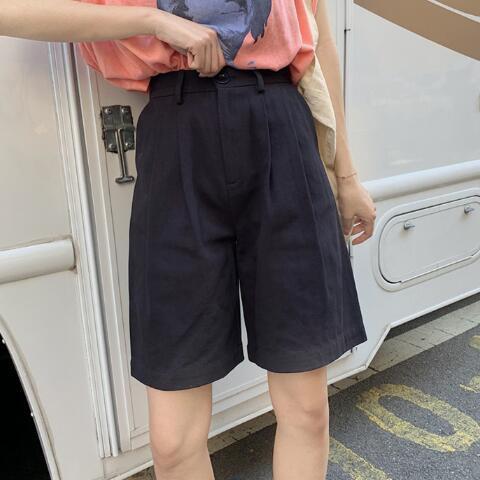 Quần Short Nữ Ống Rộng Lưng Cao Thời Trang