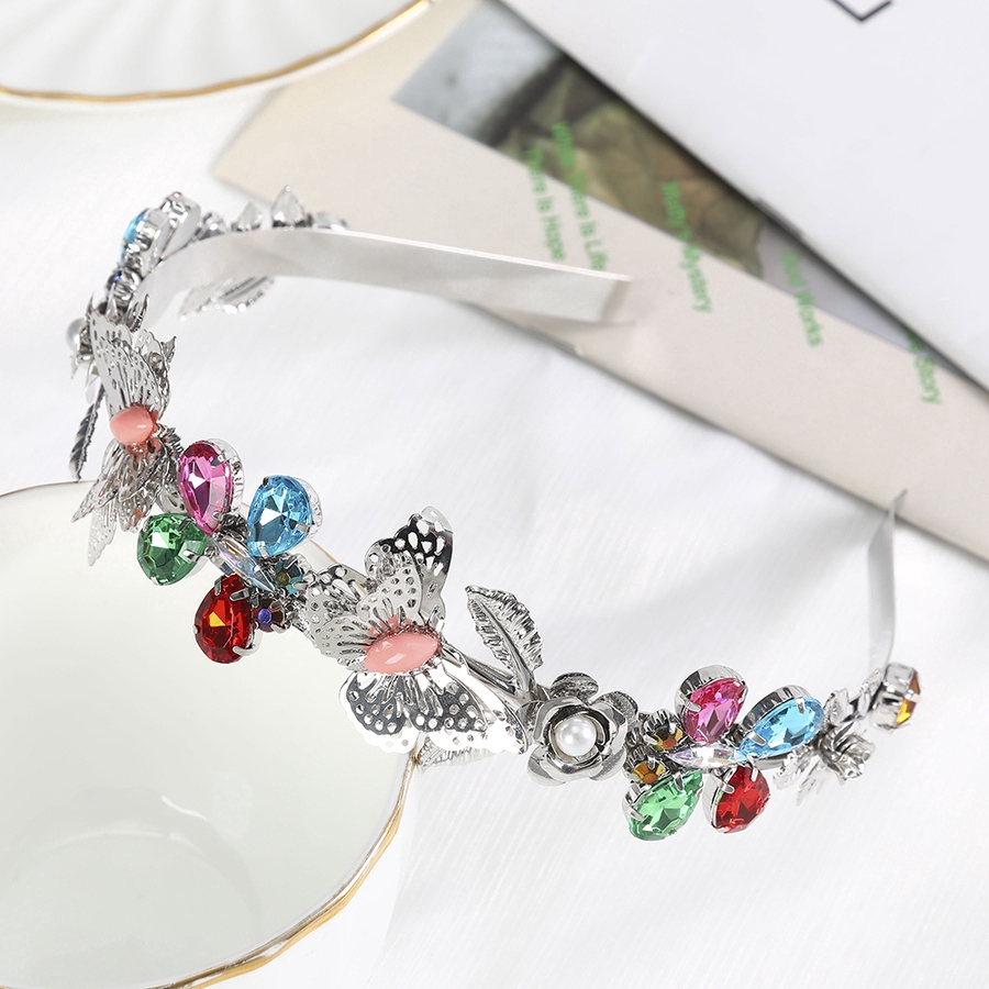 Băng Đô Cài Tóc Đính Đá Và Ngọc Trai Nhân Tạo Xinh Xắn Cho Nữ