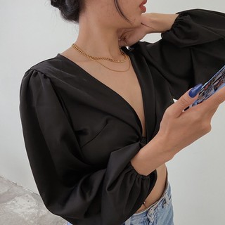 áo croptop cột dây hở lưng