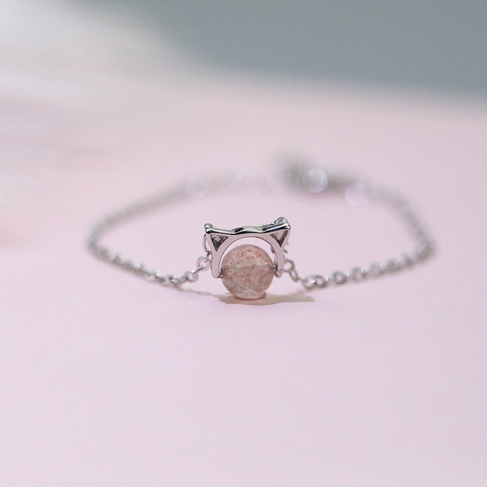 Vòng Tay Hở Đính Quả Cầu Pha Lê Sáng Tạo Dễ Điều Chỉnh Cho Nữ