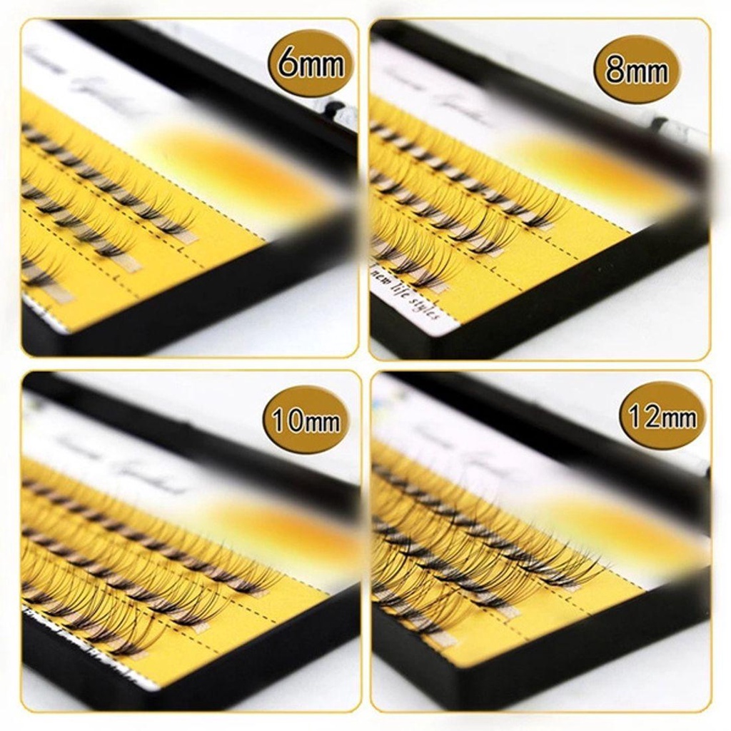 OCEANMAP Hộp 60 Cụm Lông Mi Giả Mềm Mại Cilia Chuyên Nghiệp