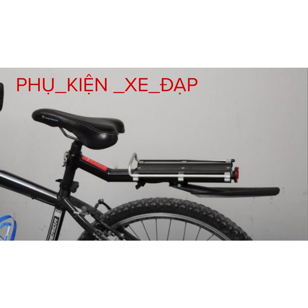 Gác baga nhôm xe đạp bắt cọc yên kèm rè - Rẻ nhất
