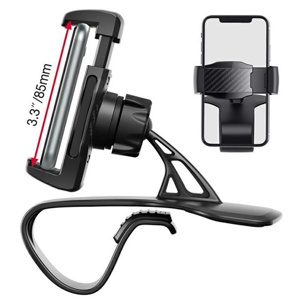 Giá đỡ điện thoại đa năng trên ô tô - Loại gắn taplo xoay 360°. Kẹp chặt chắc chắn | BigBuy360 - bigbuy360.vn