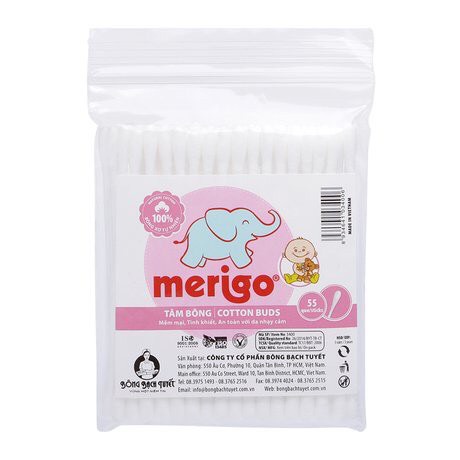 Túi Tăm bông trẻ em merigo