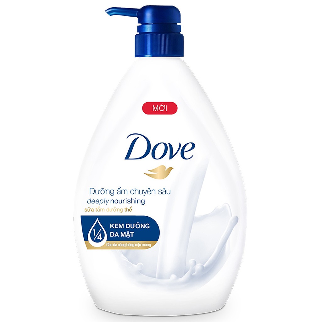 Sữa tắm Dove Dưỡng ẩm chuyên sâu Deeply Nourishing 530g