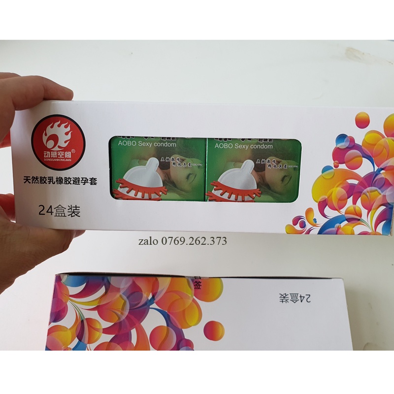 COMBO 4 hộp bao CS.06 dạng an toàn chất liệu cao cấp, có râu, gai cho anh em- giao hàng an toàn