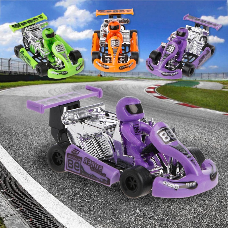 Mô Hình Đồ Chơi Xe Đua Go-Kart Bằng Nhựa Hợp Kim