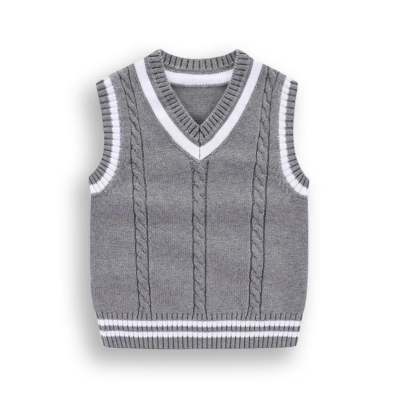 Áo Len Không Tay Thiết Kế Mới Thời Trang Mùa Xuân Thu Dành Cho Bé