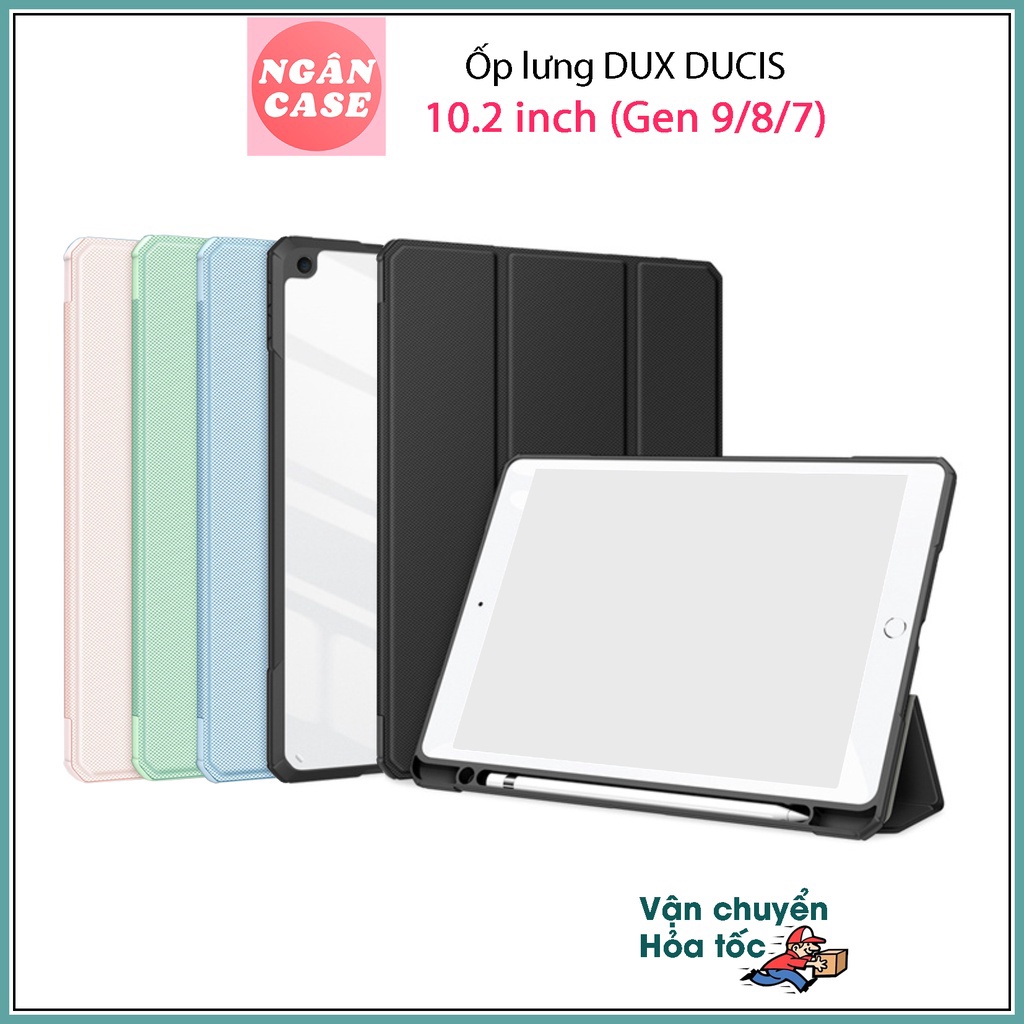 Bao da DUX DUCIS cho iPad 10.2 inch (iPad Gen 9/8/7) - Mặt lưng trong, Có Khay Đựng Bút (DÒNG TOBY)