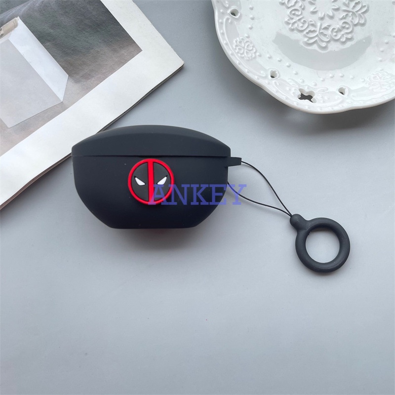 Sony WF-SP800N WF-1000XM4 WF-1000XM3 XB700 C500 H800 Vỏ Bảo Vệ Hộp Sạc Tai Nghe Hình Deadpool Chống Nước