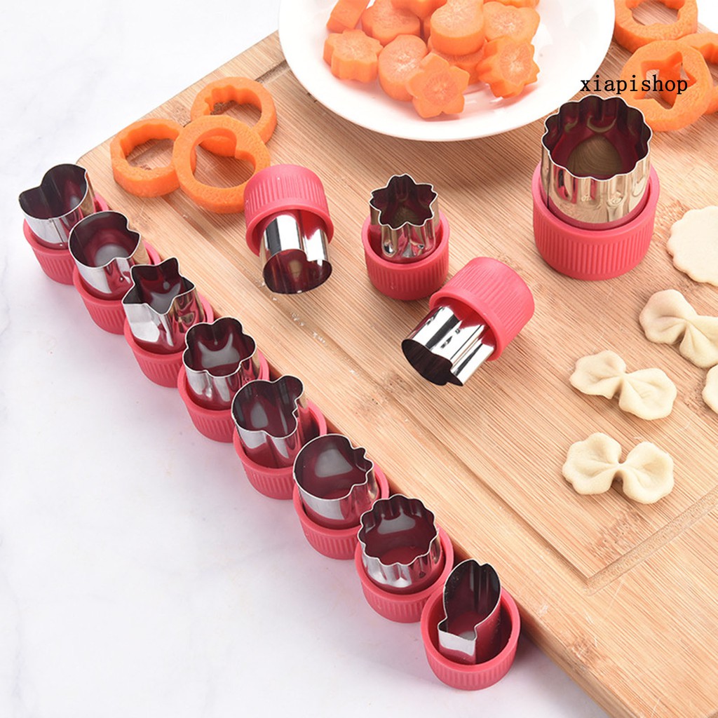 Bộ 12 Khuôn Cắt Tạo Hình Rau Củ Quả