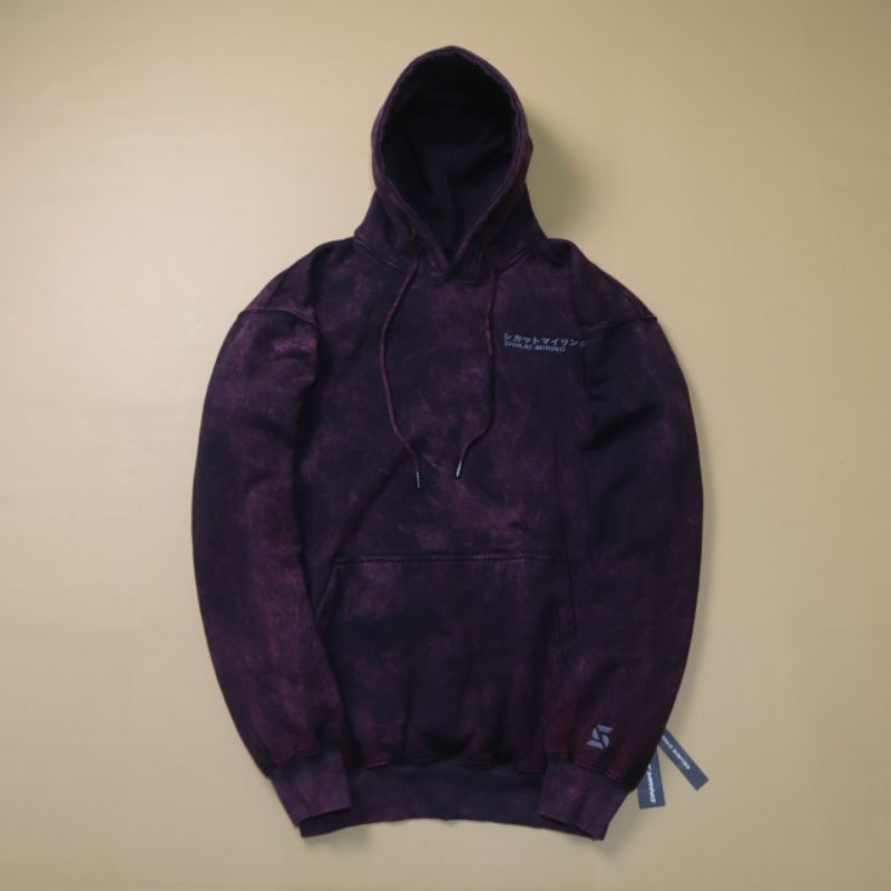 Skm SANDWASH LOGO - Áo Khoác SWEATER Có Mũ Trùm Và Miếng Dán Cao Cấp Chính Hãng SKM Chính Hãng