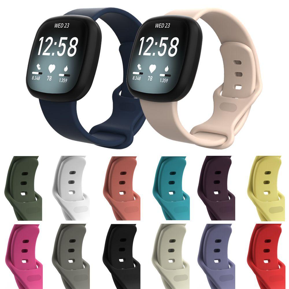 GOGOUP Dây Đeo Thay Thế Bằng Silicone Mềm Tháo Gỡ Nhanh Cho Fitbit Versa 3 Fitbit Sense