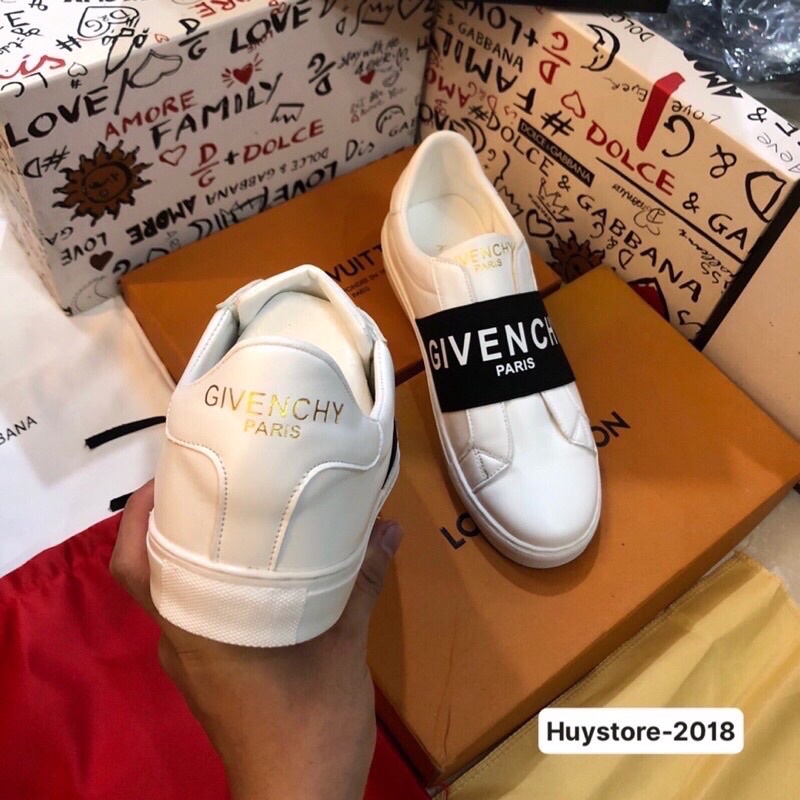 [ full Box ] Giày Slipon GVC Trắng đế Cao Su - Giày Slipon Nam | BigBuy360 - bigbuy360.vn