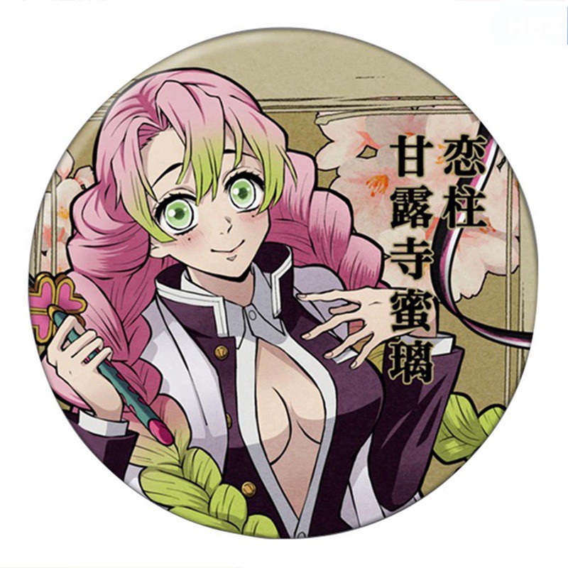 Huy hiệu cái áo IN HÌNH Kimetsu no Yaiba Thanh gươm diệt quỷ anime chibi dễ thương xinh xắn mẫu 8