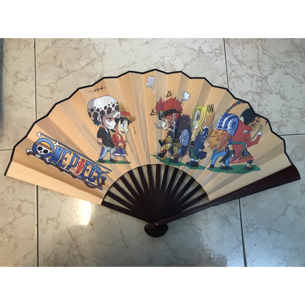 Quạt Anime bộ sưu tập quạt xếp, quạt tròn in hình anime chibi đẹp cầm tay tiện lợi