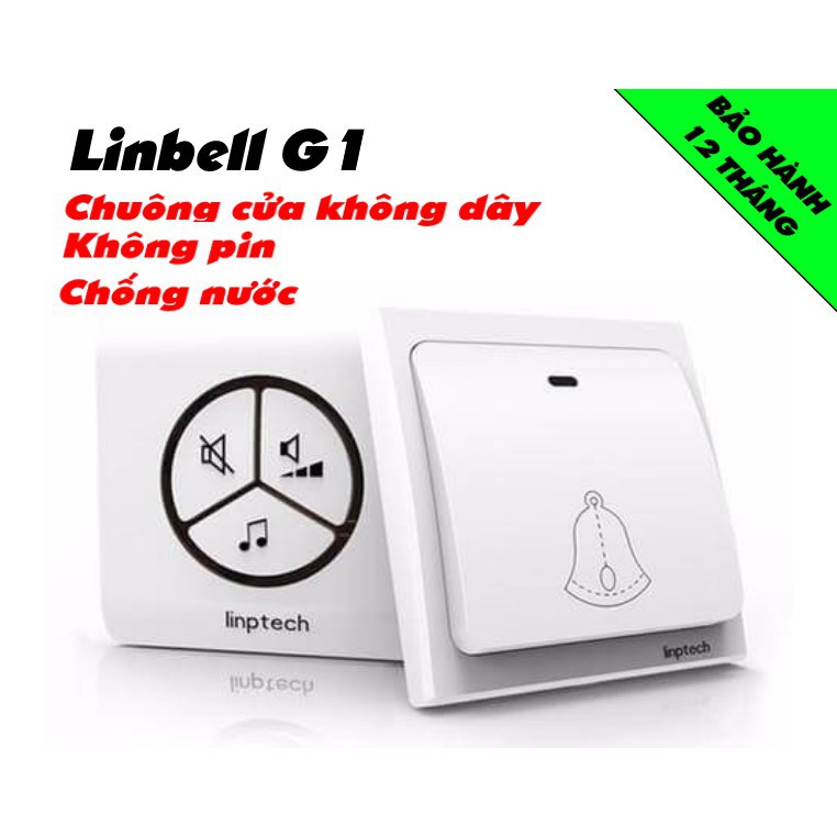 Chuông cửa không dây Linptech Linbel G1 chống nước, bắt sóng xa