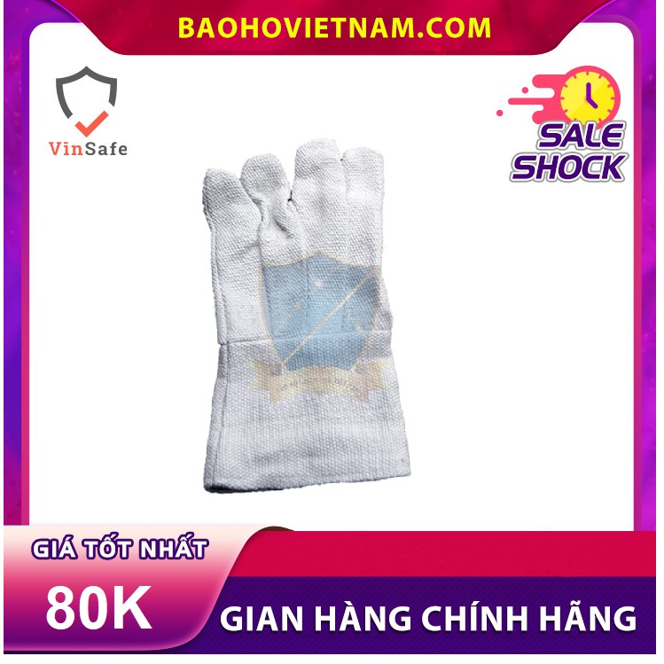 Găng tay chống cháy amiang castong chịu nhiệt độ cao dùng cho thợ hàn,luyện kim,lính cứu hỏa 200 độ, 500 độ, 1000 độ