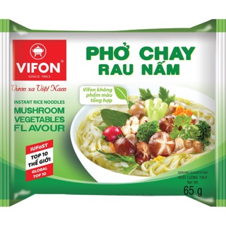 Phở chay rau nấm vifon -65gr [30 gói/ thùng]
