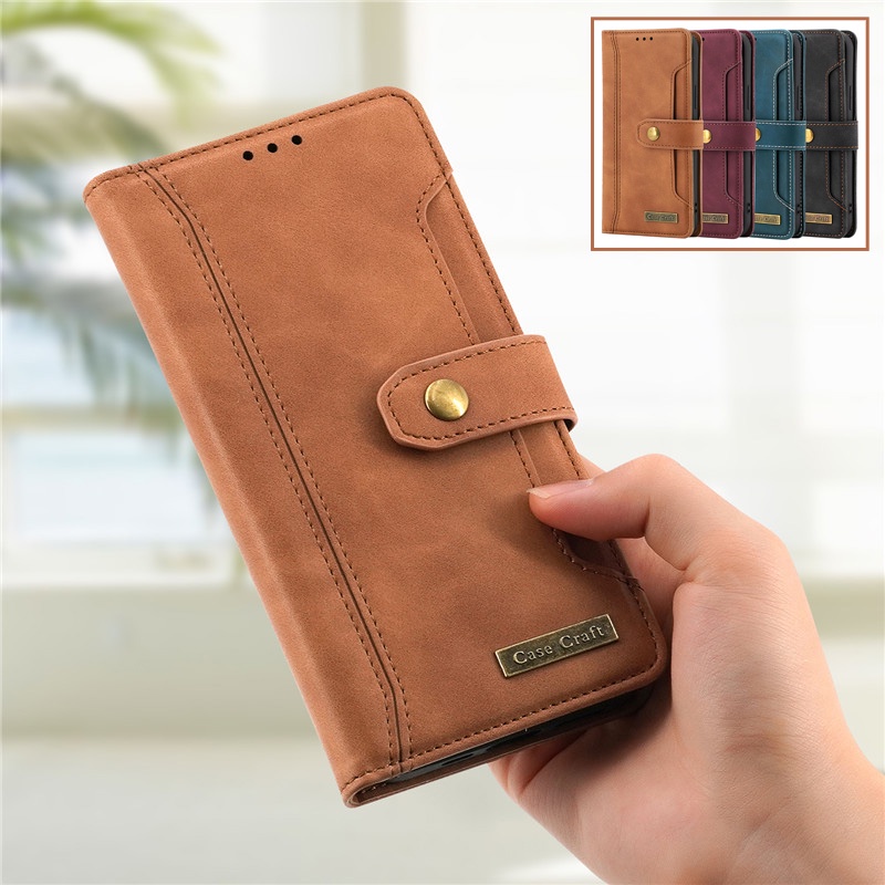 Vỏ Thời Trang! Ốp Lưng Điện Thoại Dạng Ví Da Lật Dành Cho Samsung A12 A13 A22 A32 A33 A52 A53 A72 Note 20 Ultra 10 Plus 10+