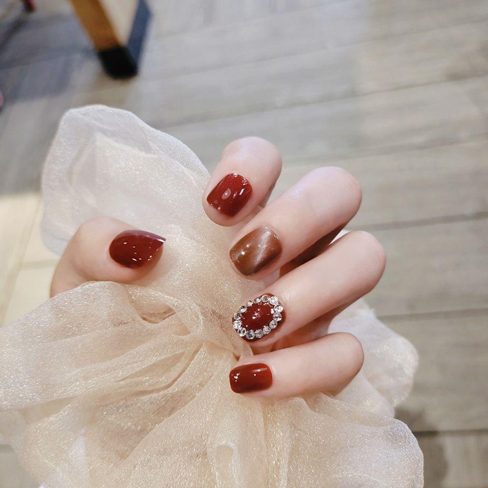 Móng Tay Giả Tháo Rời Được Trang Trí Nơ Thời Trang|Bộ Dụng Cụ Trang Trí Móng Tay Nghệ Thuật