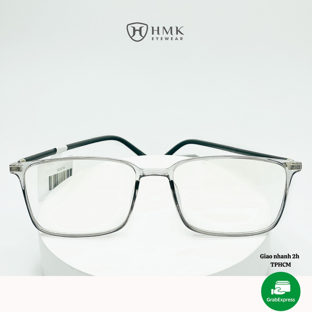 Gọng kính cận Nam/Nữ HMK màu sắc thời trang 8222 đen bóng/xám/hồng | BigBuy360 - bigbuy360.vn
