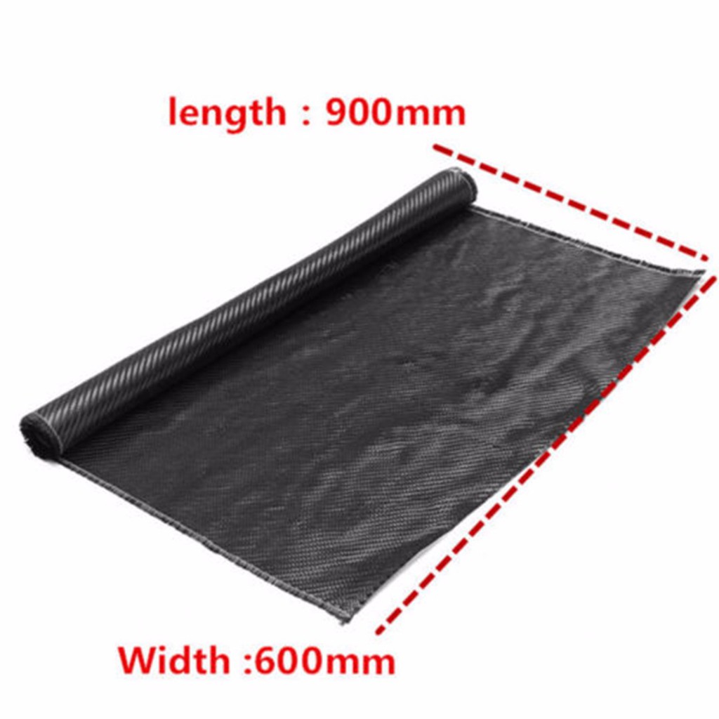 Vải sợi carbon màu đen 3K 200gsm 8" 60x90cm chuyên dùng