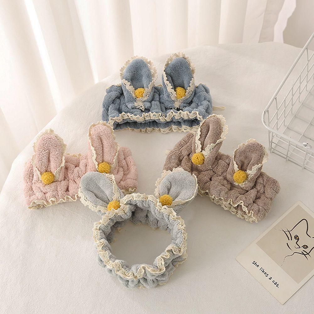 DANILO Băng Đô Cài Tóc Tai Thỏ Chống Trượt Cho Nữ