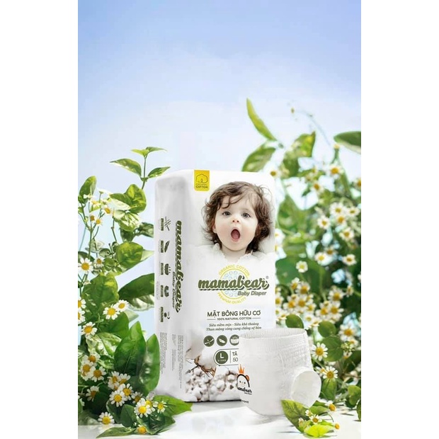 Bỉm quần Mamabear/ full size M,L,XL,XXL,XXXL, 4XL, 5XL/ 1 bịch có 50 miếng/ giá siêu rẻ !