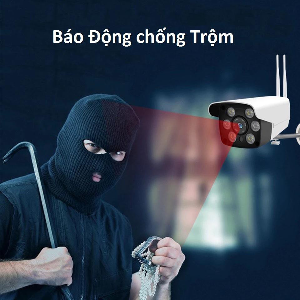 Camera IP YooSee Ngoài Trời 3.0Mpx Full HD 2021 Tiếng Việt Và Thẻ Nhớ 32Gb Yoosee Chuyên Dụng ( BẢO HÀNH 5 NĂM) 2RAU6LED