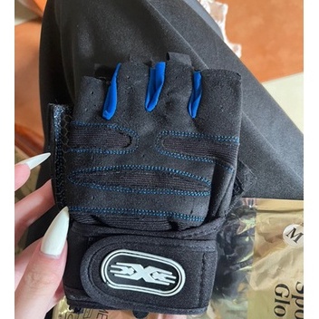 Găng tay bao tay thể thao tập gym đi phượt xe máy du lịch cụt ngón có bao đệm lưới cực êm Bodysport