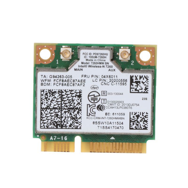 INTEL Card Màn Hình Máy Tính Không Dây 7260ngw Bluetooth 4.0 Bn Wifi Wlaf Wlan 300m 04x6011 04w3815 Cho Lenovo Thinkpad