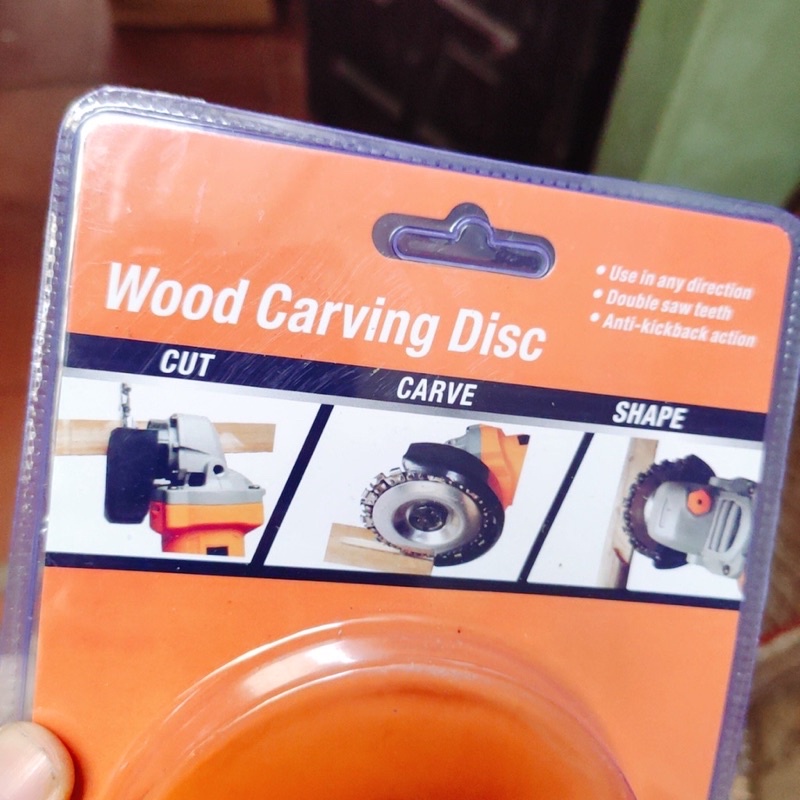 Đĩa cưa xích tròn 22 Răng, Lưỡi Cưa Xích Cắt gỗ, Phay Phá Gỗ Đa Năng Gắn Máy Mài 4 inch