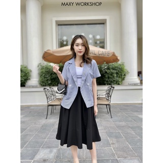 Váy dài xòe đám mây cloudy skirt Maxy Workshop