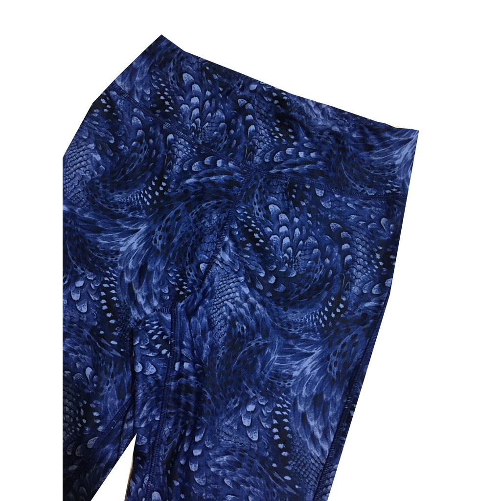 Quần Legging PBX PRO Hàng Xuất Xịn Cao Cấp Tập GYM, Yoga Họa Tiết Xanh Size M